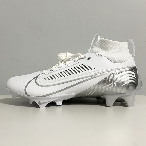Nike Vapor Edge Pro 360 2 “White Silver” Men’s Size 8-13 Football Cleats - Picture 4 of 14